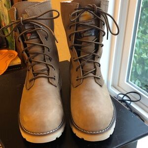 Carhartt brown suede lace up boots size 6